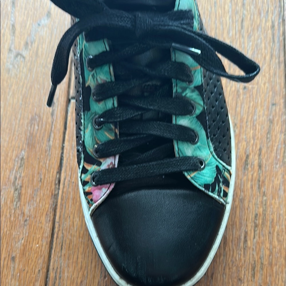 Johnston & Murphy Black and Green Women's Tropical Sneakers - Size 8 - Picture 7 of 10